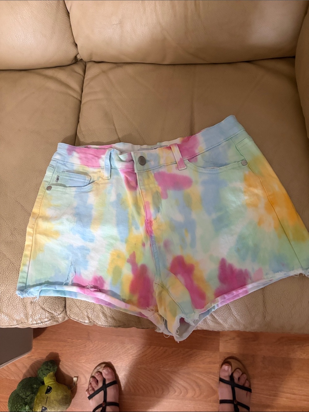 Judy Blue Pastel Tie-Dye Denim Shorts